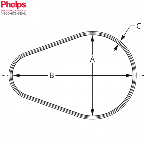 Phelps Spiral Wound Gasket Boiler Gasket - Pear Shape