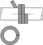 Compression packing butt joint