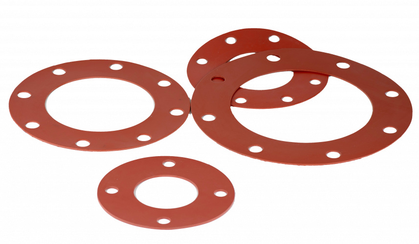 Phelps Style 7237 - Full Face Red Rubber Gaskets